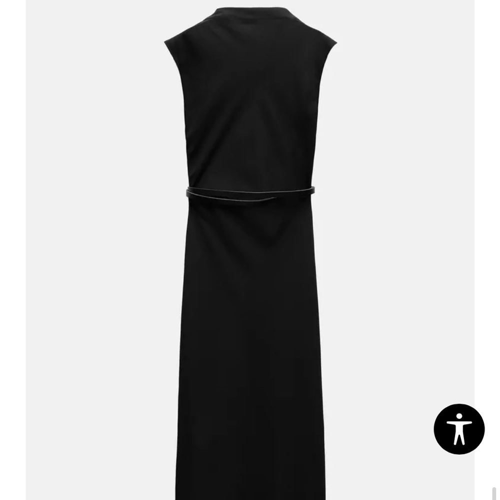 ZW COLLECTION BELTED MIDI DRESS
BLACK - Picture 9 of 10